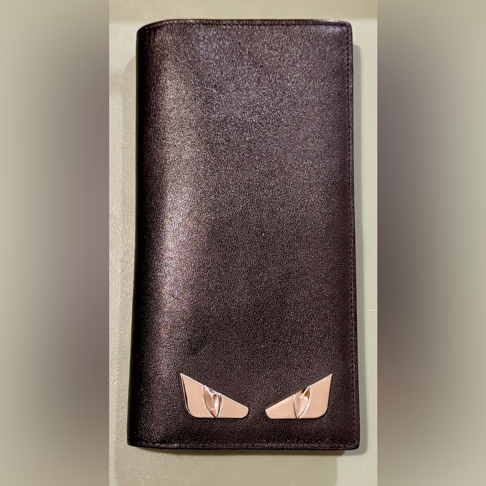 FENDI Monster Black Long Wallet